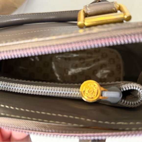 Vintage Loewe Gray Leather Top Handle Purse w/ COA - made in Spain 🇪🇸 - Picture 11 of 16